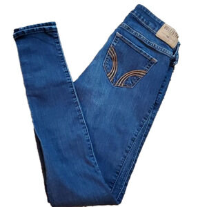 Hollister Women's Low Rise Medium Wash Jean Leggings Size 1R